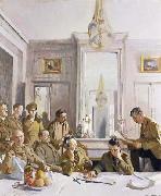 Sir William Orpen Some Members of the Allied Press Camp,with their Pres Officers Germany oil painting reproduction